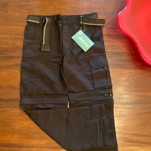 Jomlun NWT black kids convertible pants. Small